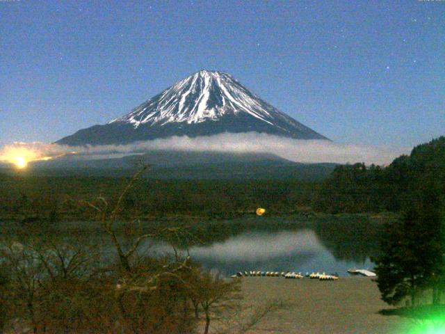 精進湖からの富士山