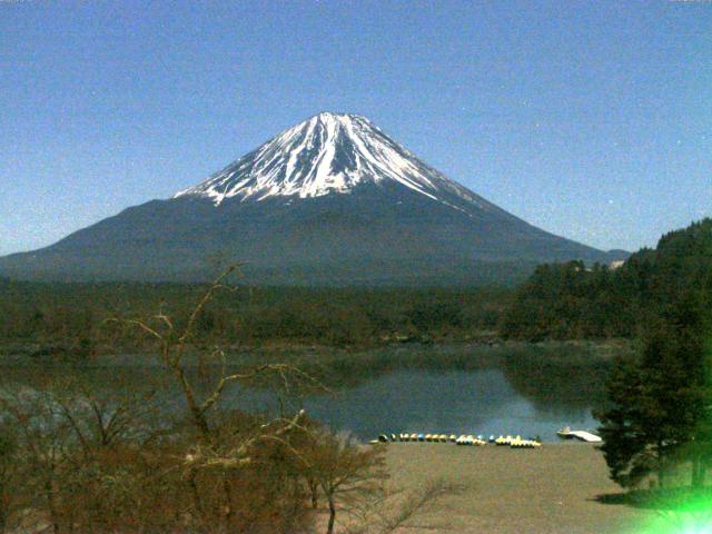 精進湖からの富士山