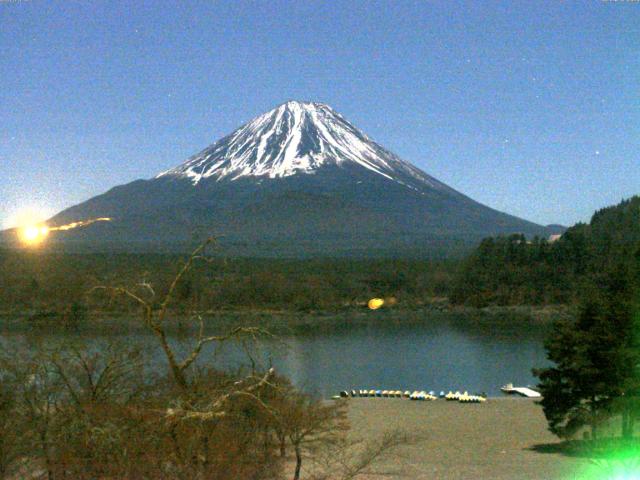 精進湖からの富士山