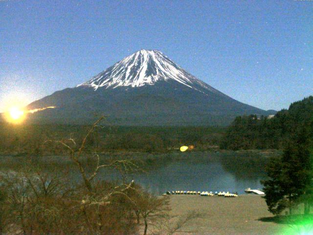 精進湖からの富士山