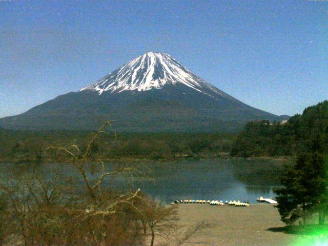 精進湖からの富士山