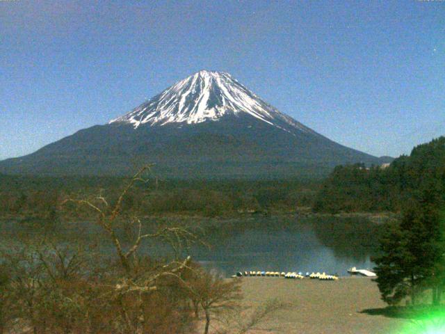 精進湖からの富士山