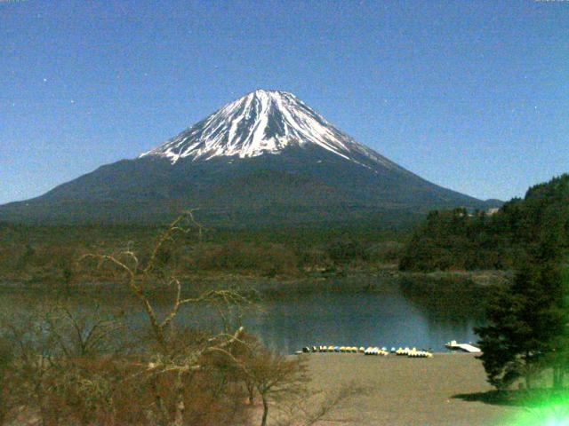 精進湖からの富士山