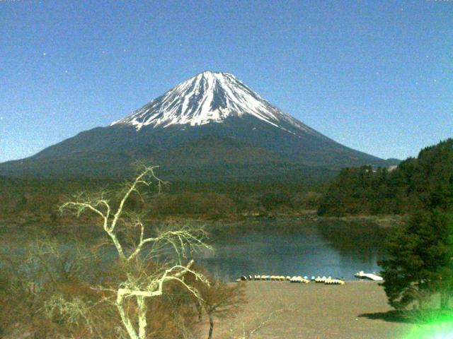 精進湖からの富士山