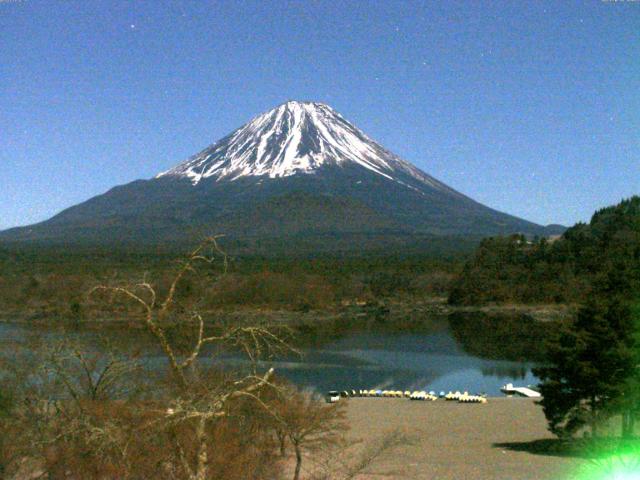 精進湖からの富士山