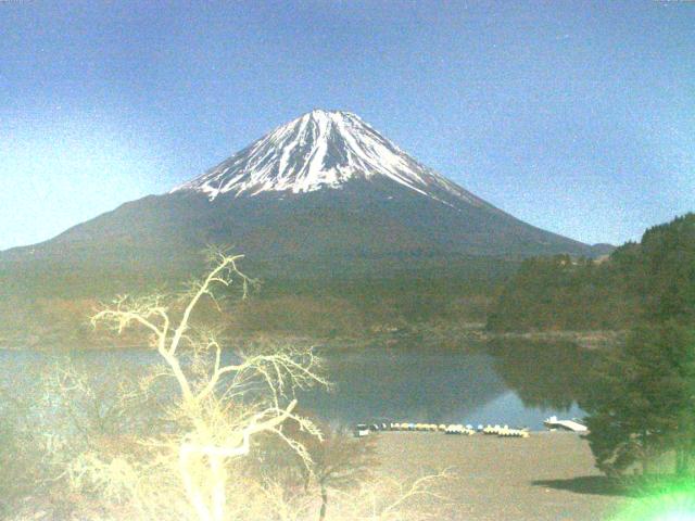 精進湖からの富士山