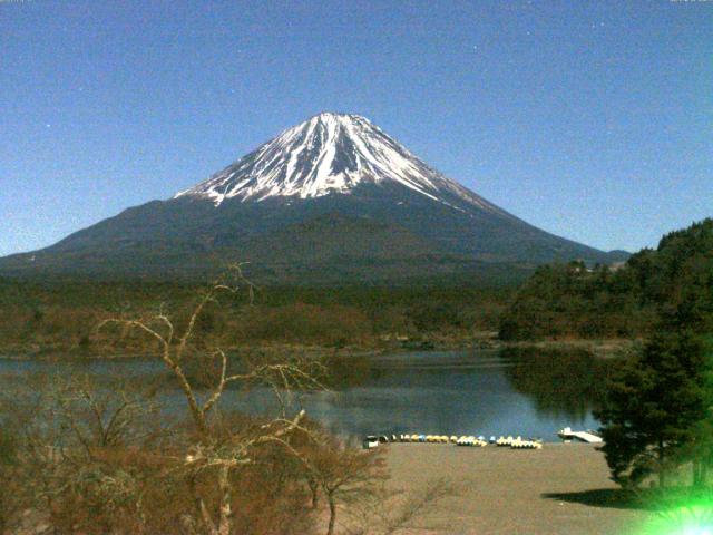 精進湖からの富士山