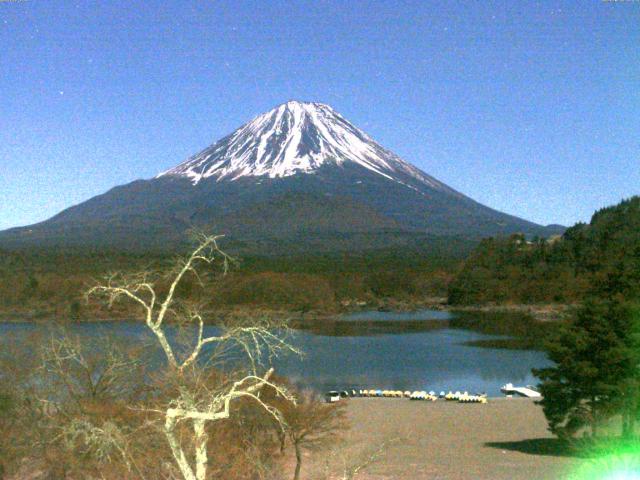 精進湖からの富士山