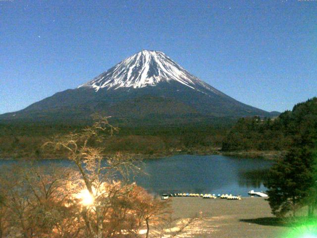 精進湖からの富士山