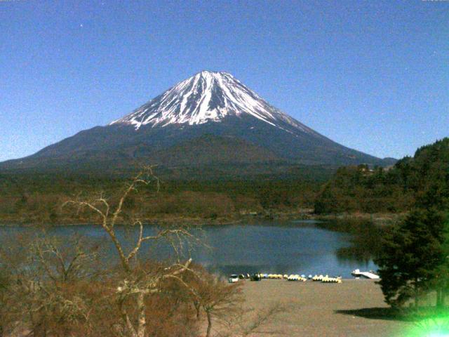 精進湖からの富士山
