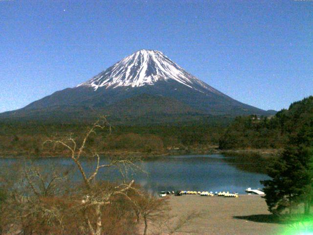 精進湖からの富士山