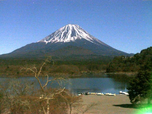 精進湖からの富士山