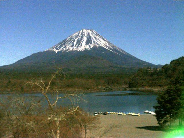 精進湖からの富士山