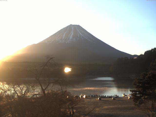 精進湖からの富士山