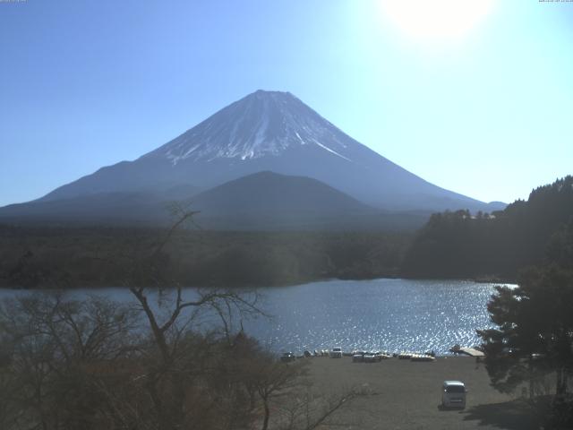 精進湖からの富士山