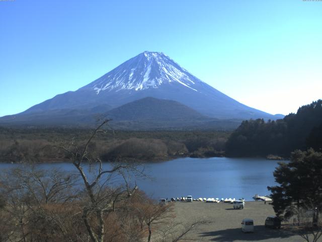 精進湖からの富士山