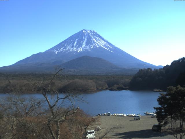 精進湖からの富士山