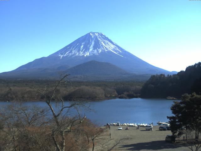 精進湖からの富士山