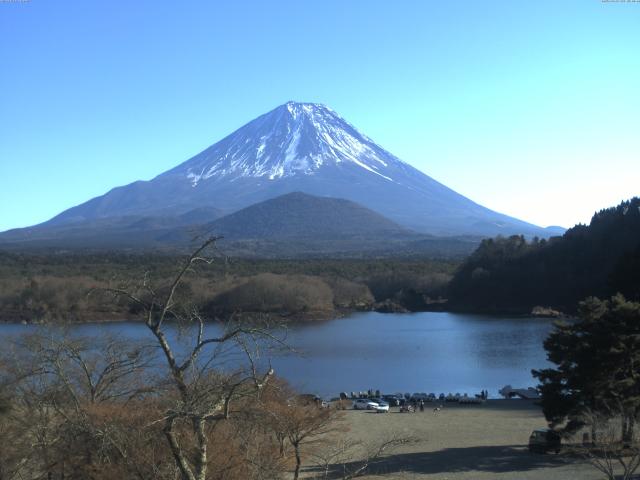 精進湖からの富士山
