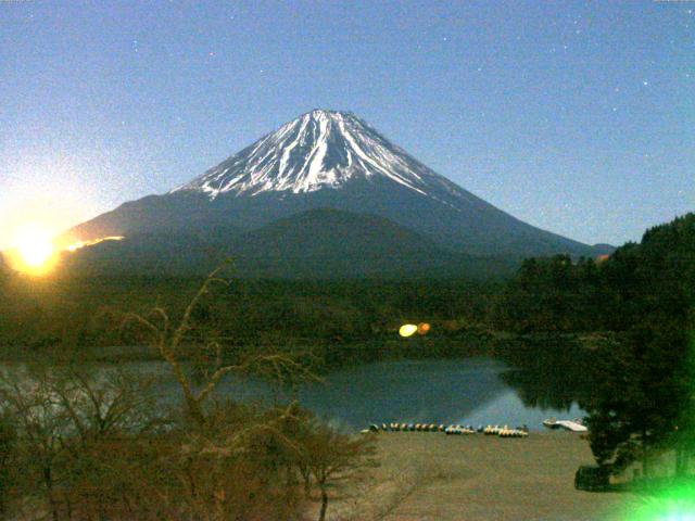 精進湖からの富士山
