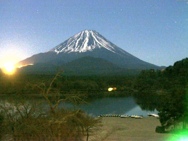 精進湖からの富士山