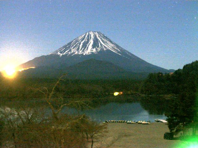 精進湖からの富士山