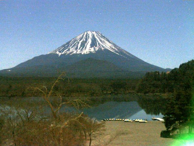 精進湖からの富士山