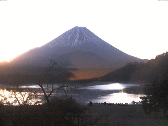 精進湖からの富士山