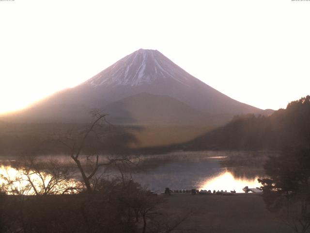 精進湖からの富士山
