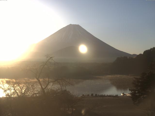 精進湖からの富士山
