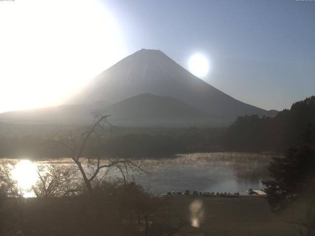精進湖からの富士山