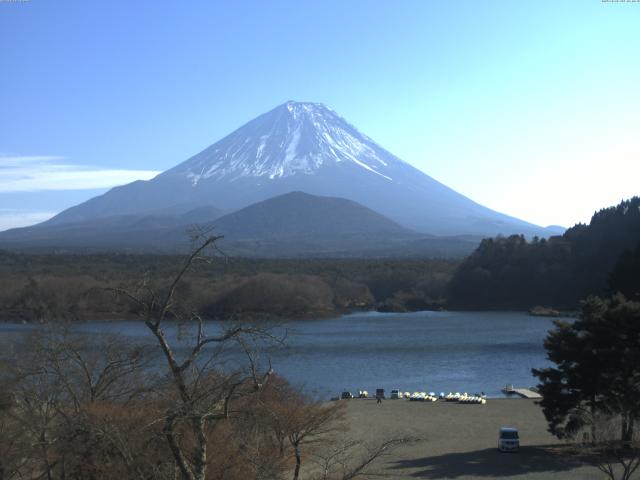精進湖からの富士山