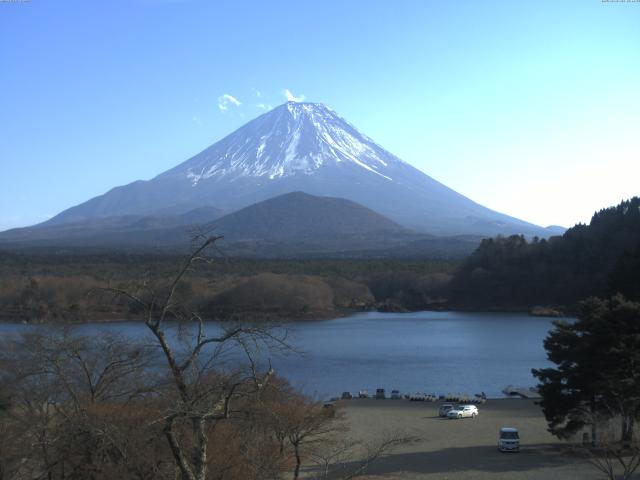 精進湖からの富士山
