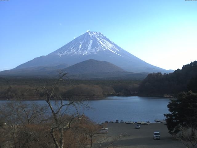 精進湖からの富士山