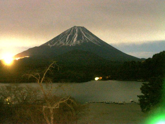精進湖からの富士山