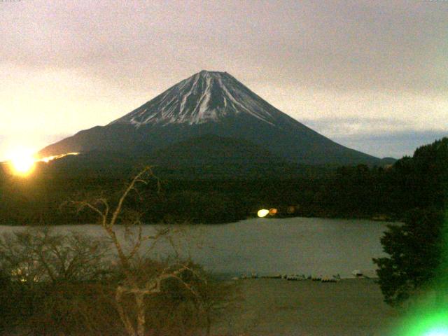 精進湖からの富士山