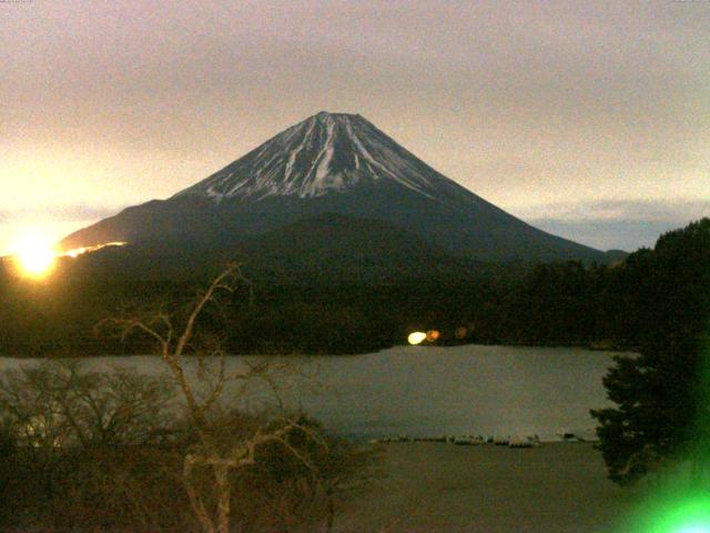 精進湖からの富士山