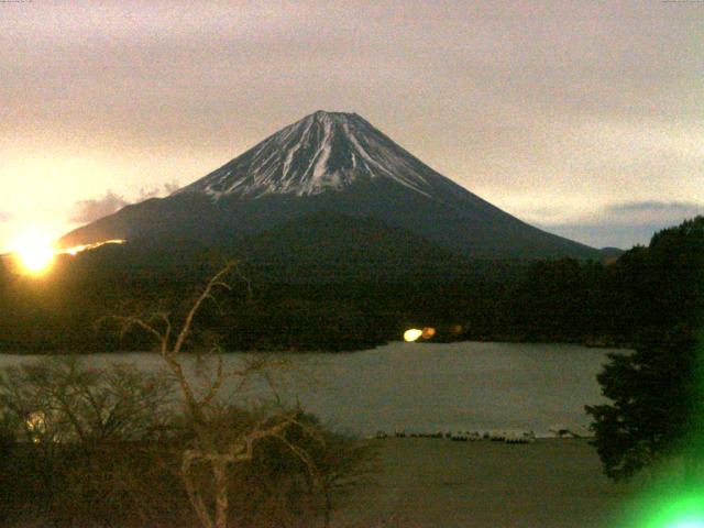 精進湖からの富士山