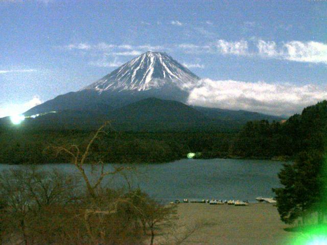 精進湖からの富士山