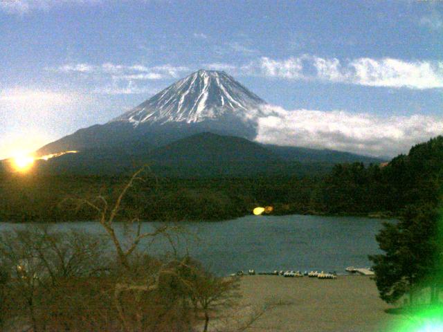 精進湖からの富士山