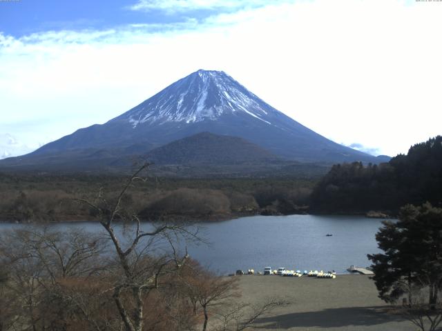 精進湖からの富士山