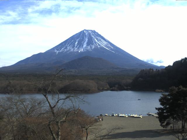 精進湖からの富士山