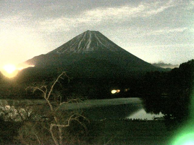 精進湖からの富士山