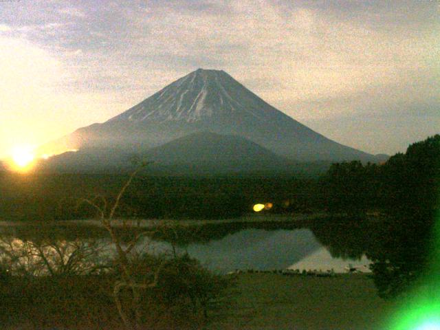精進湖からの富士山