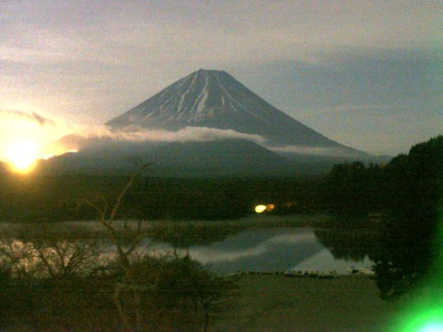 精進湖からの富士山