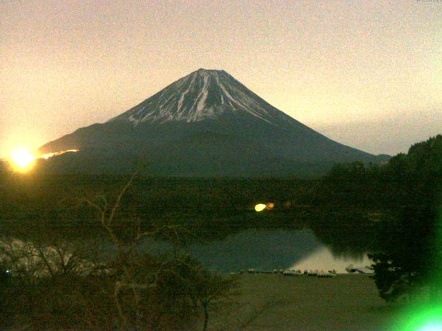 精進湖からの富士山