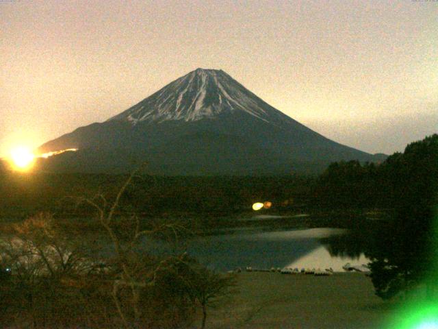 精進湖からの富士山