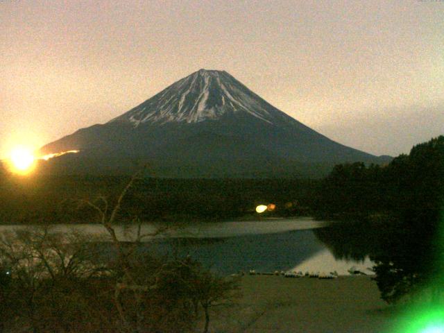 精進湖からの富士山