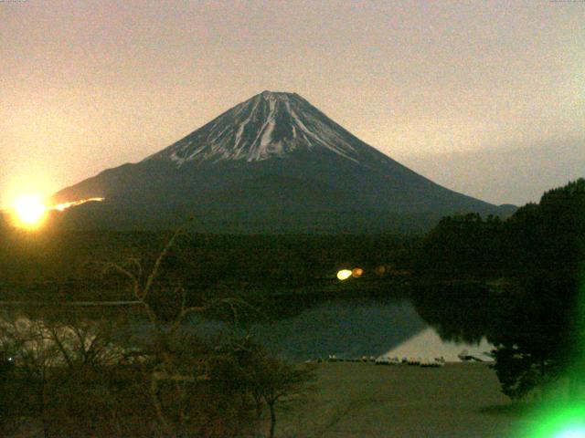 精進湖からの富士山