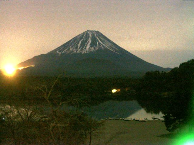 精進湖からの富士山